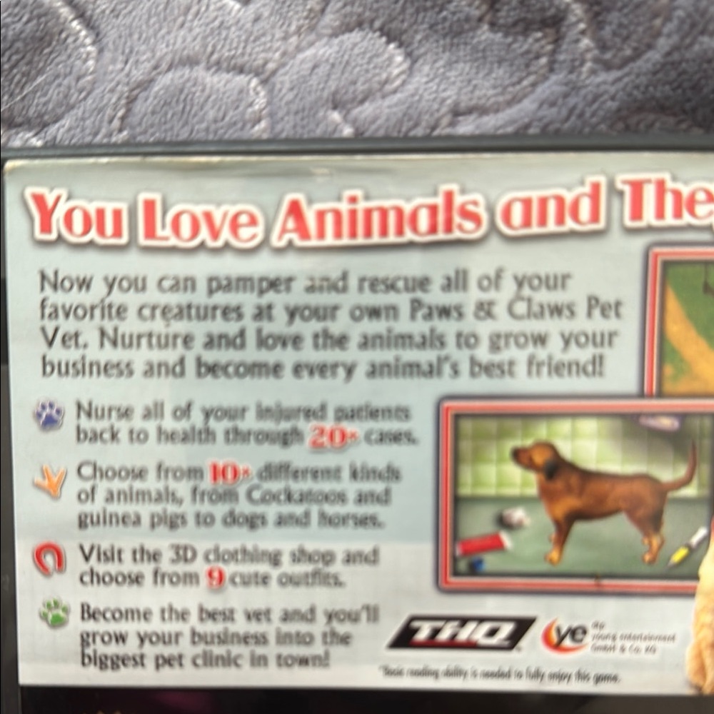 3/$15 Nintendo DS Paws & Claws Pet Vet Game - Picture 3 of 5